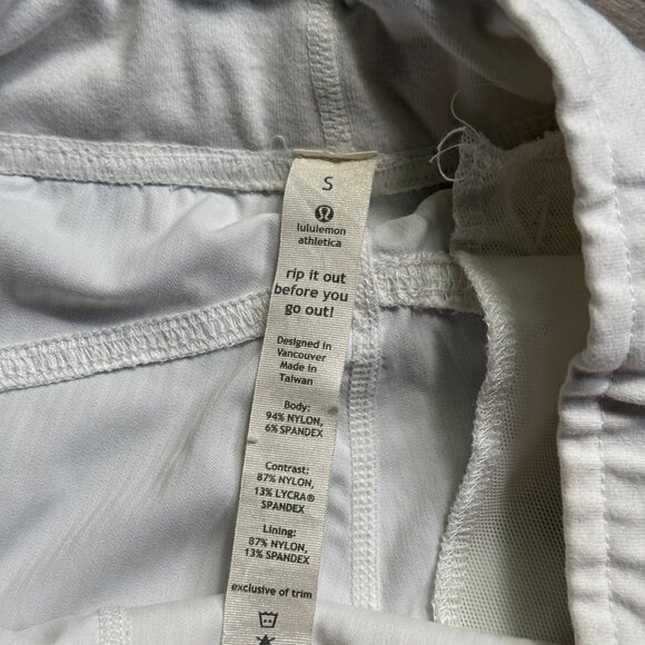 Lululemon Men's Athletic Linerless 10" Shorts - White - Picture 5 of 8